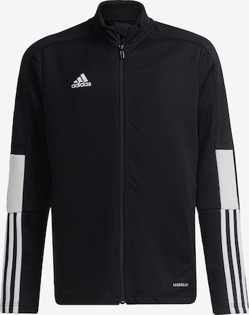 ADIDAS PERFORMANCE Athletic Jacket 'Tiro Essentials' in Black: front