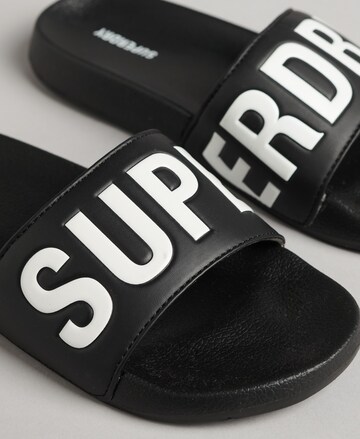 Superdry Badeschuh in Schwarz