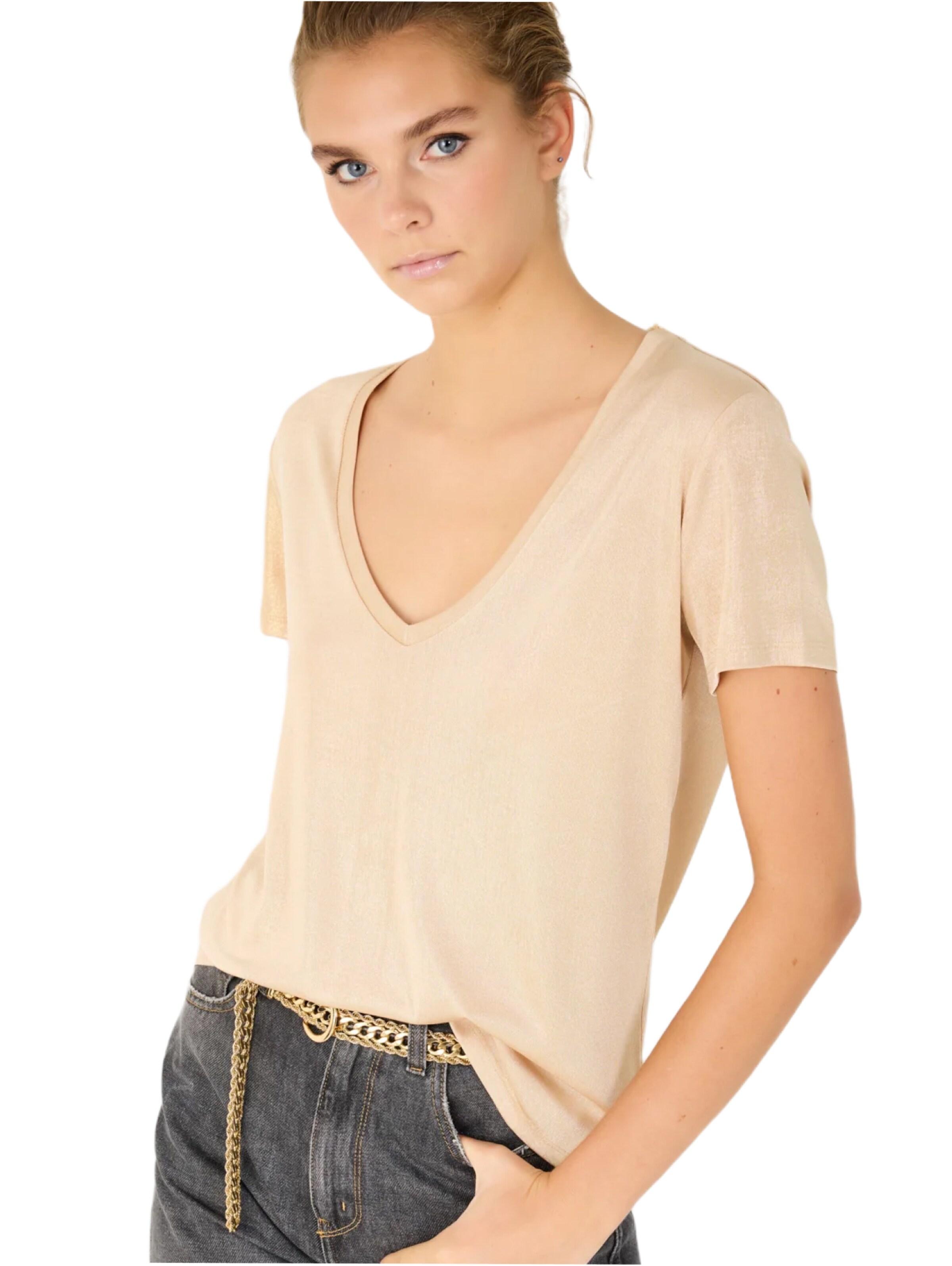 No Matter What Shirt in Beige