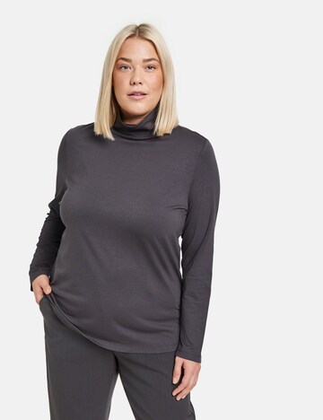 SAMOON Shirt in Grey: front