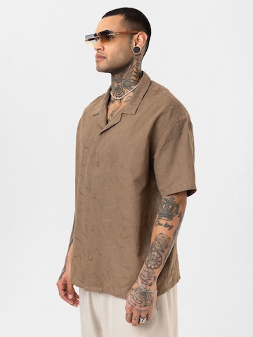Dandalo Comfort fit Button Up Shirt 'Dylan' in Brown