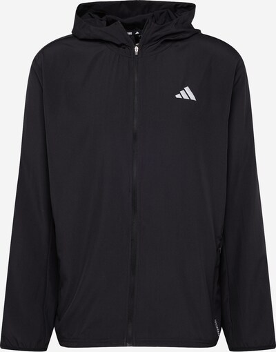 ADIDAS PERFORMANCE Veste de sport 'Run it' en noir / blanc, Vue avec produit