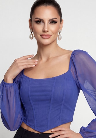 Chemisier faina en bleu