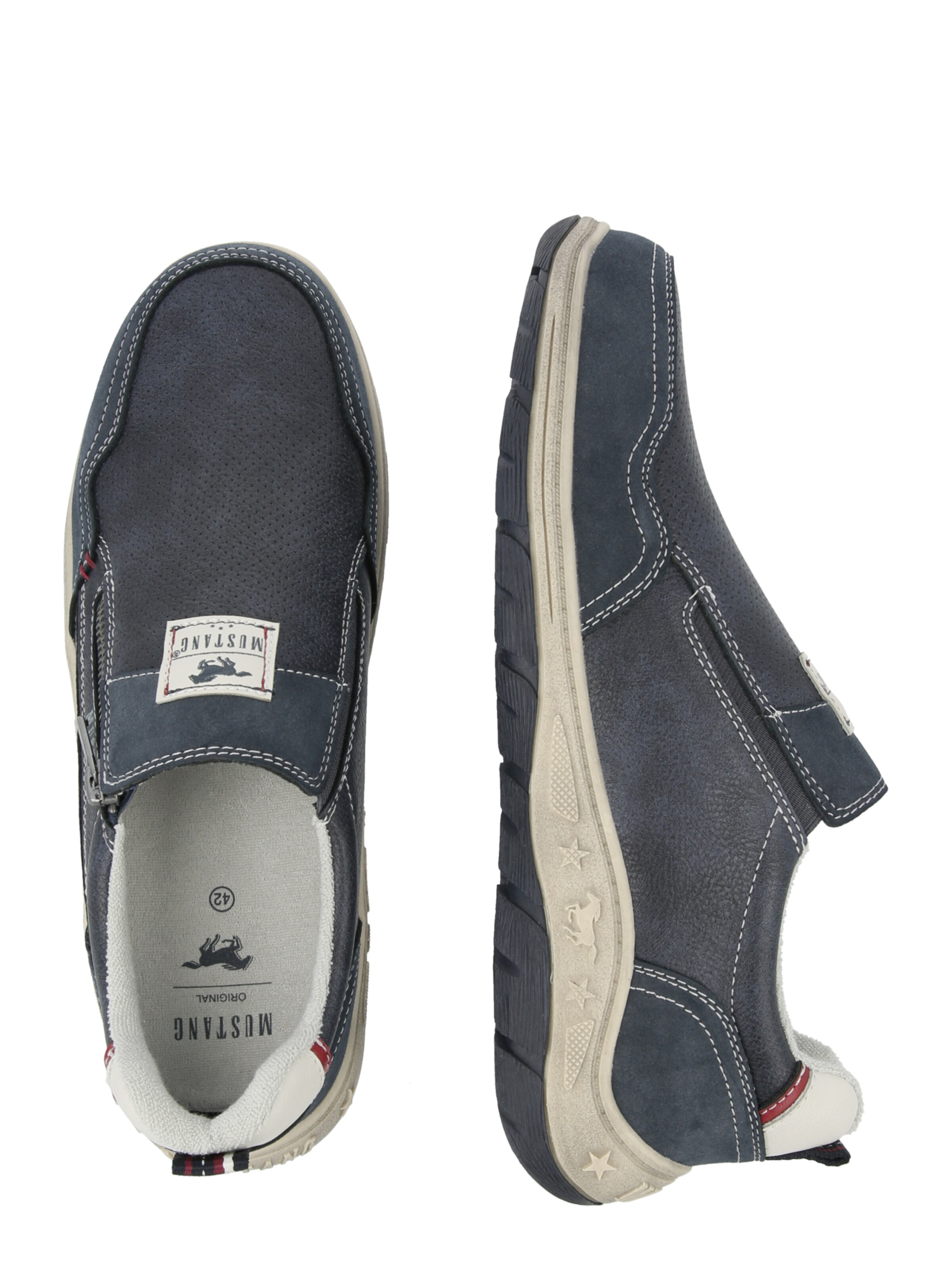 MUSTANG - Sapatilhas slip-on em azul