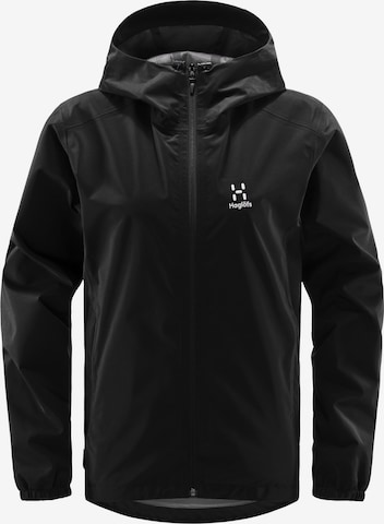 Haglöfs Outdoor Jacket 'Buteo' in Black: front