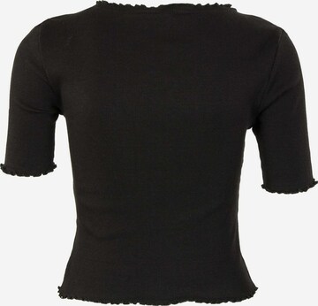 ONLY Shirt 'Laila Button' in Zwart