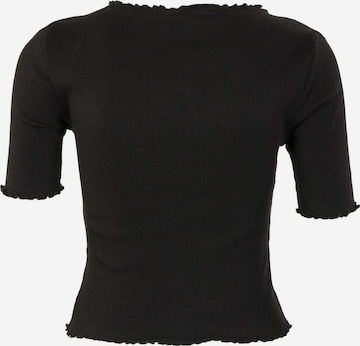 ONLY - Camiseta 'Laila Button' en negro