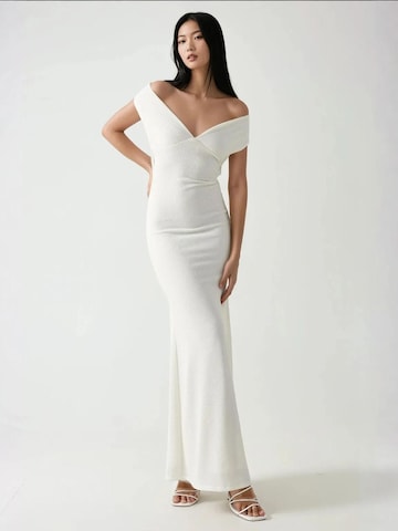 Hiccup - Vestido de festa em branco: frente