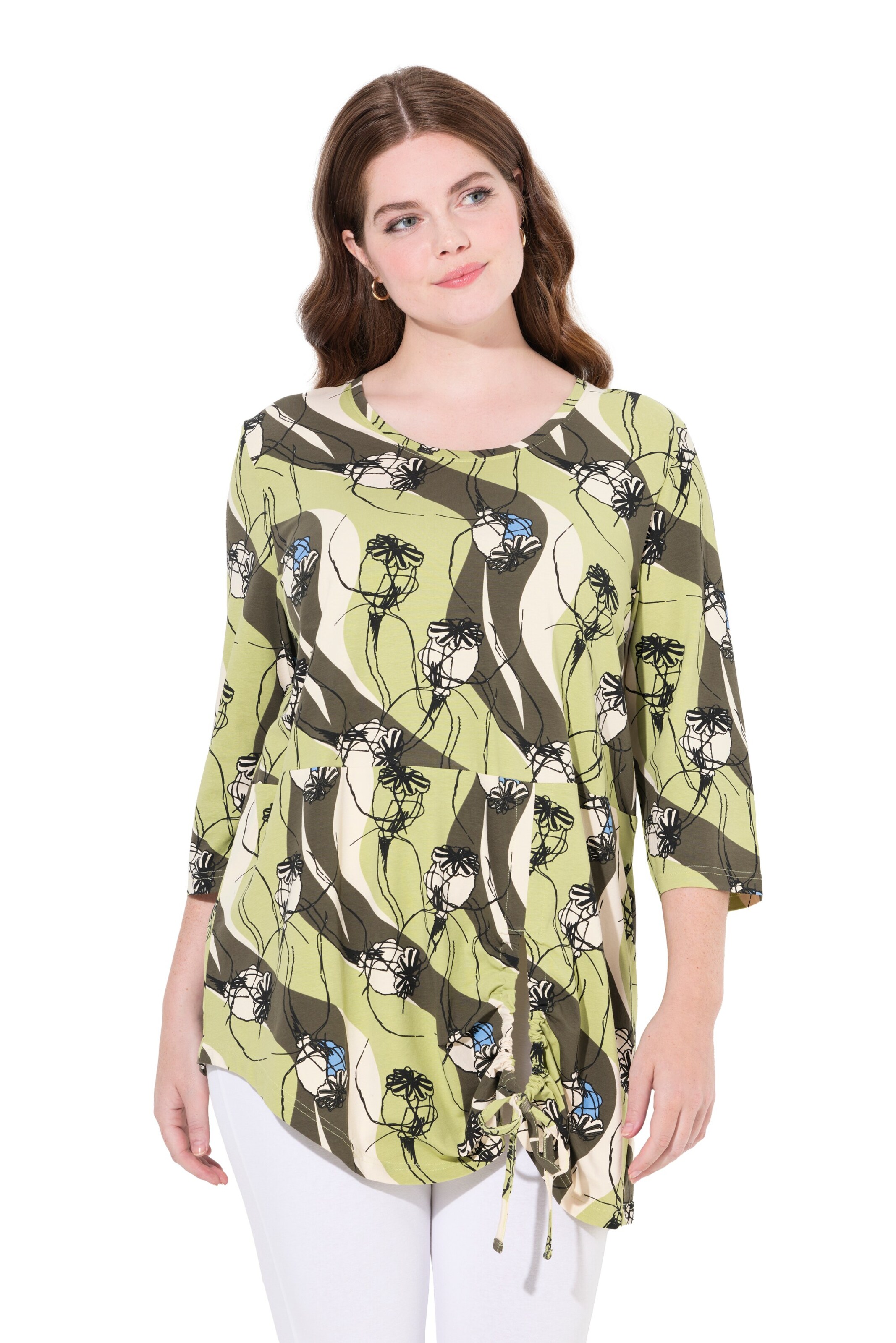 Ulla Popken Shirt in Grün: Vorderseite