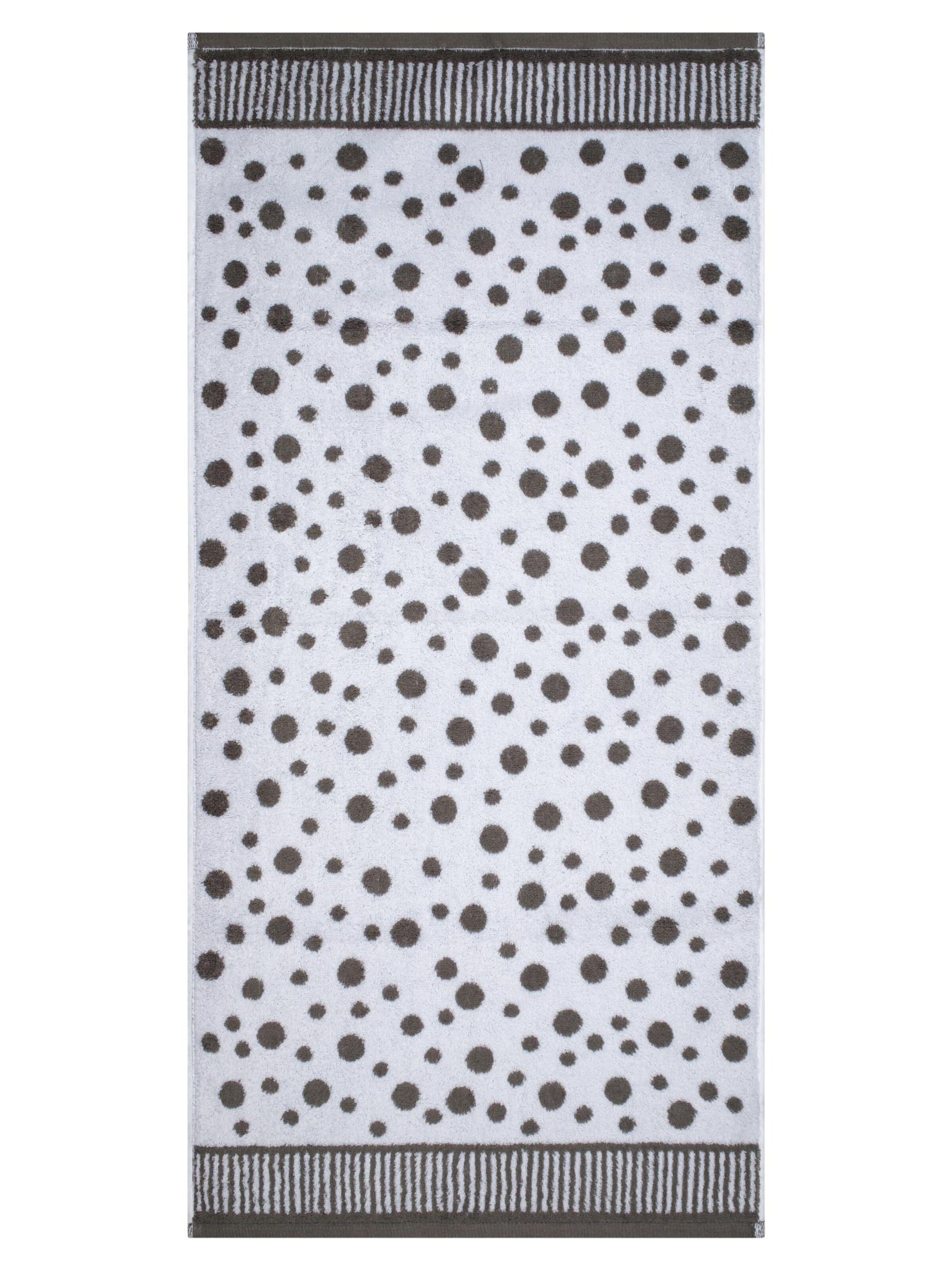 ROSS Towel 'Punkte allover' in Grey