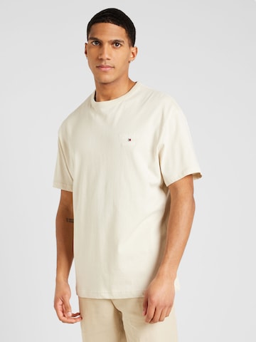 T-Shirt Tommy Jeans en beige : devant