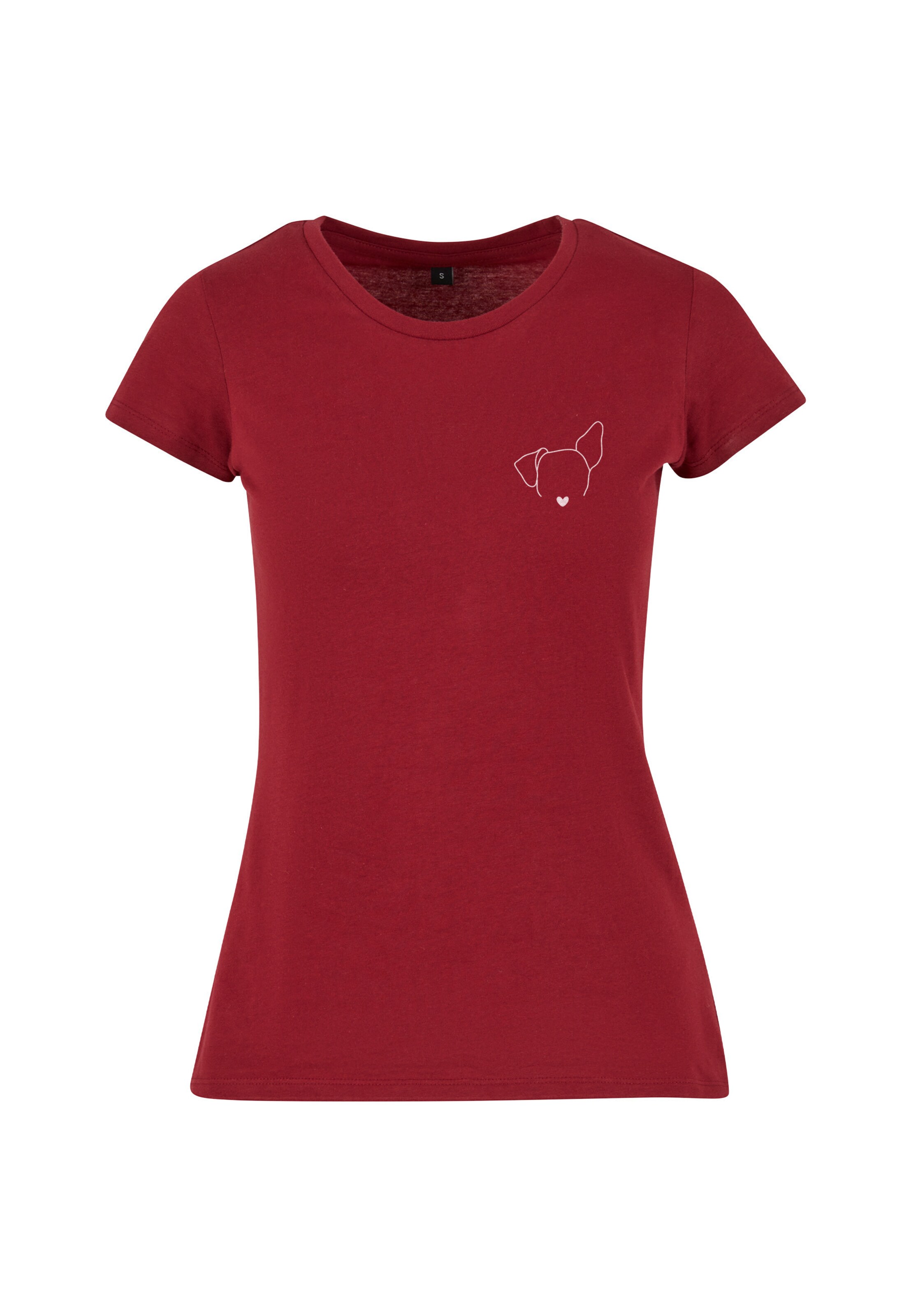 Urban Classics Shirt 'Dog Basic' in Rot: Vorderseite