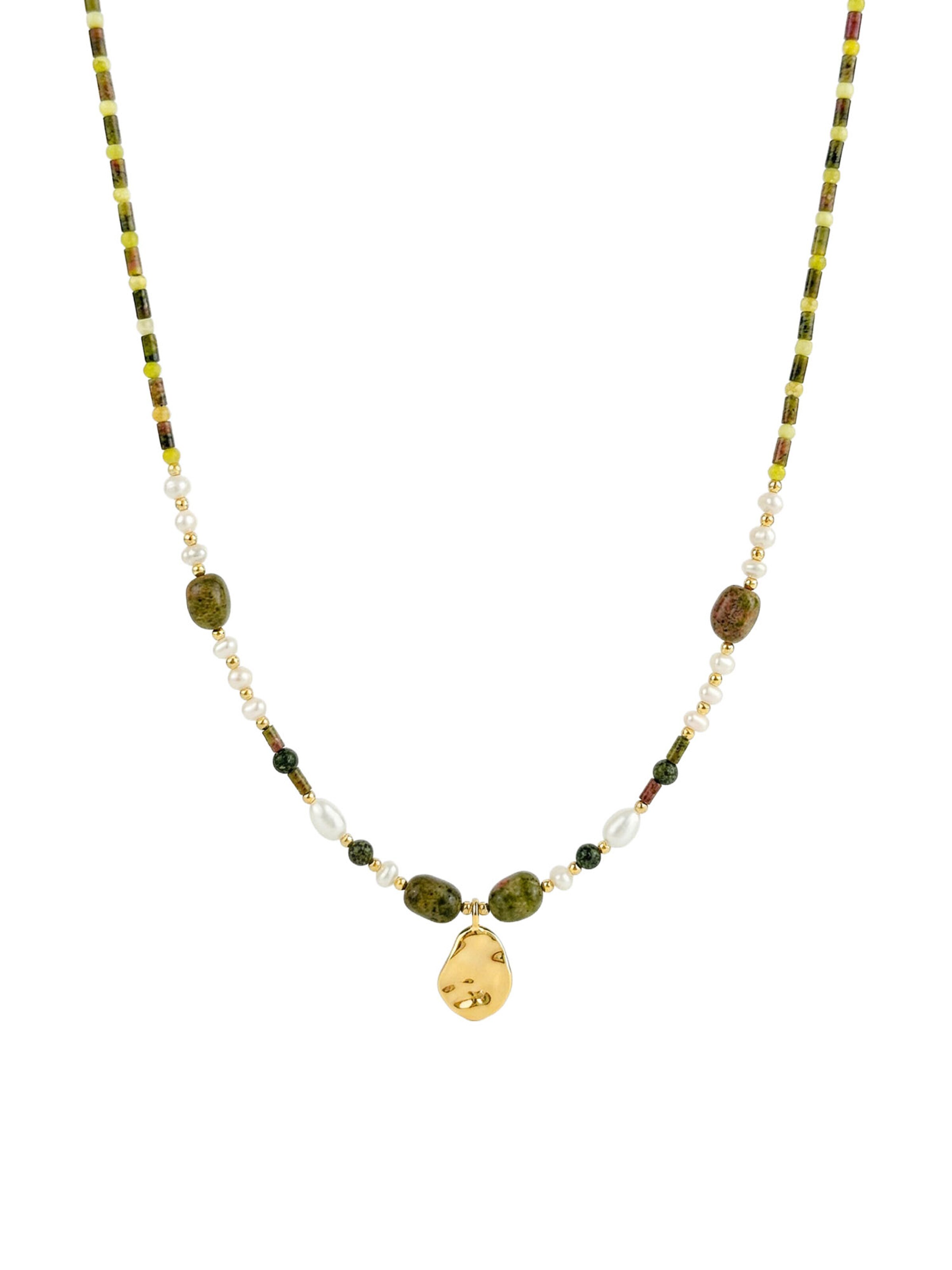 Nemomatheo Necklace 'Regenwaldgeist' in Gold