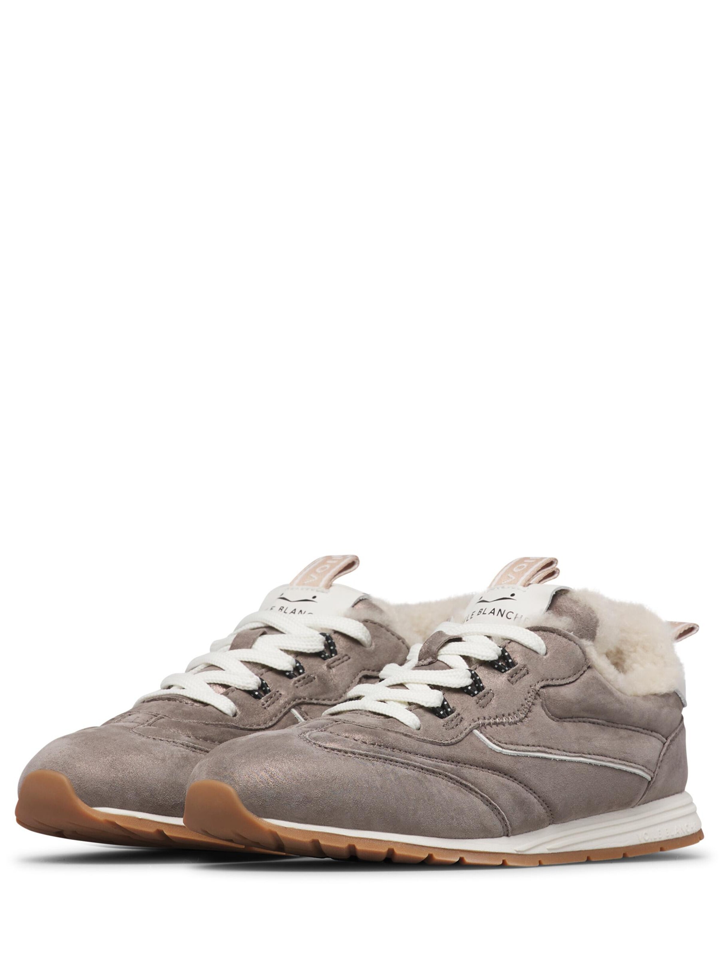 Voile blanche Lace-up shoe 'PLAY SNEAK FUR W 01.' in Grey