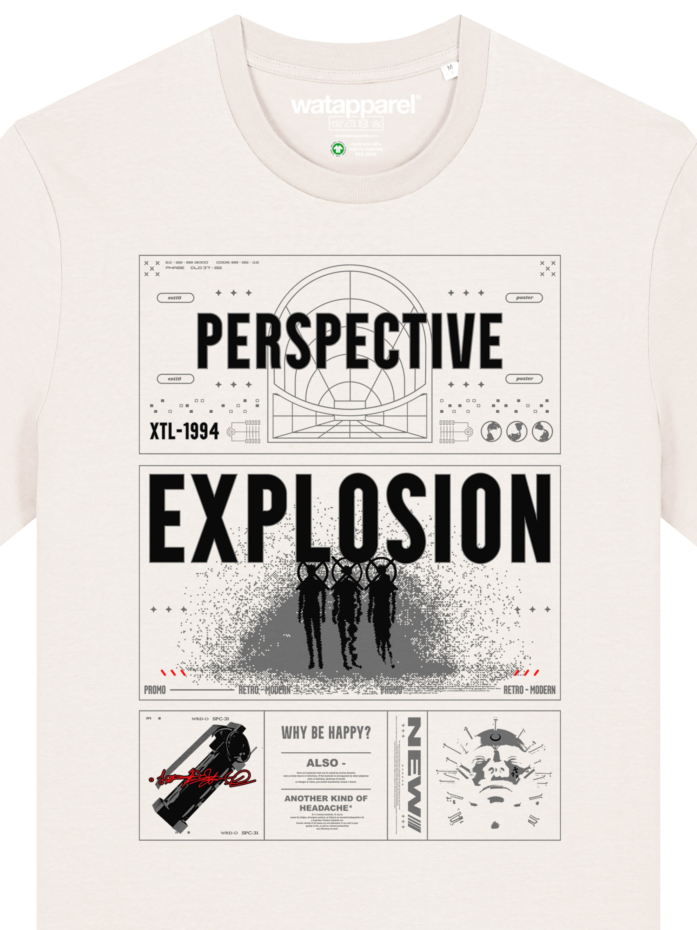 Maglietta 'Perspektive' di Watapparel in bianco