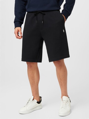 Polo Ralph Lauren Regular Trousers in Black: front