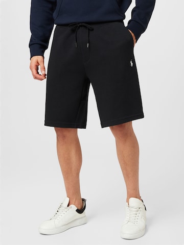 Regular Pantaloni de la Polo Ralph Lauren pe negru: față