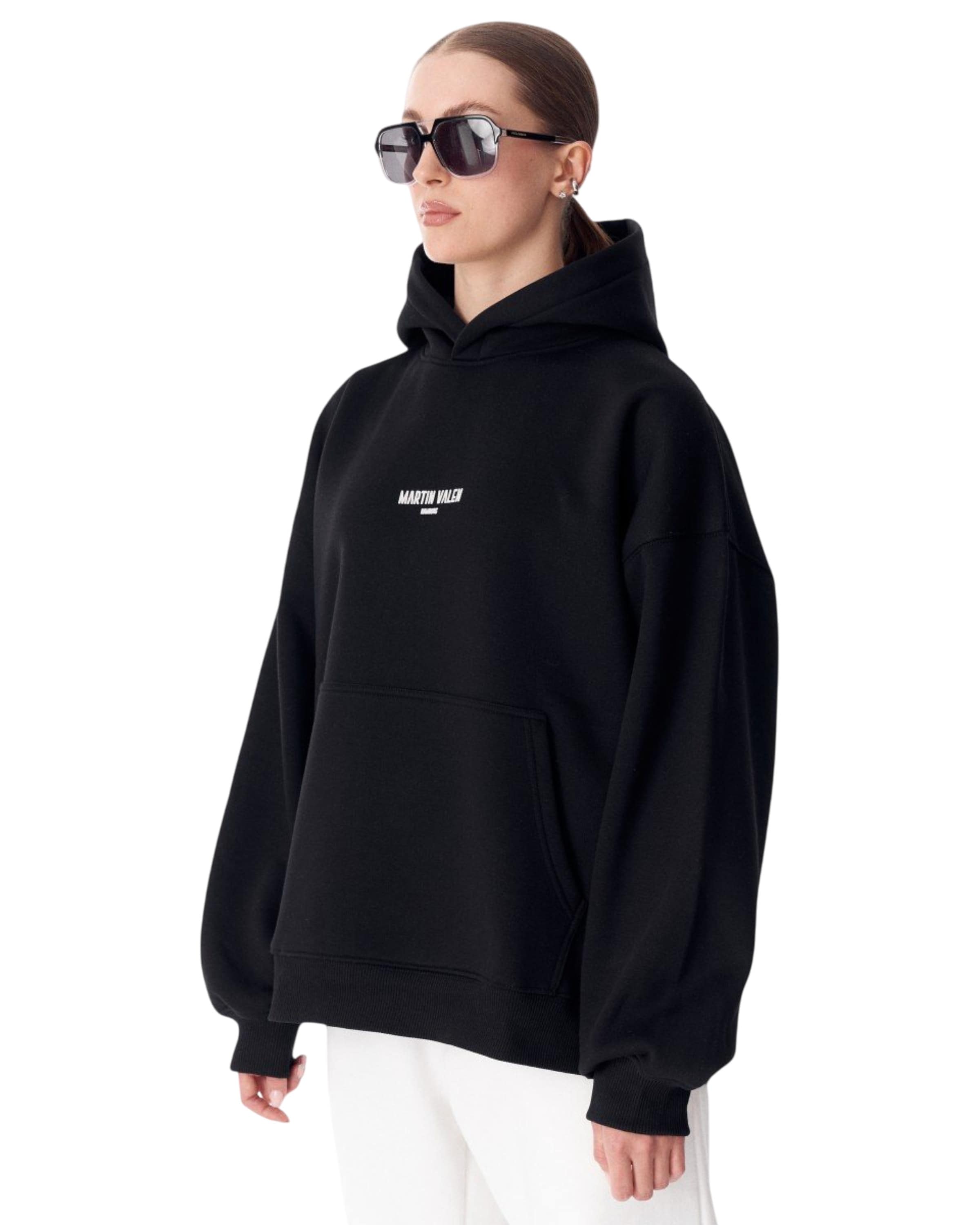 MARTIN VALEN Sweatshirt in Zwart