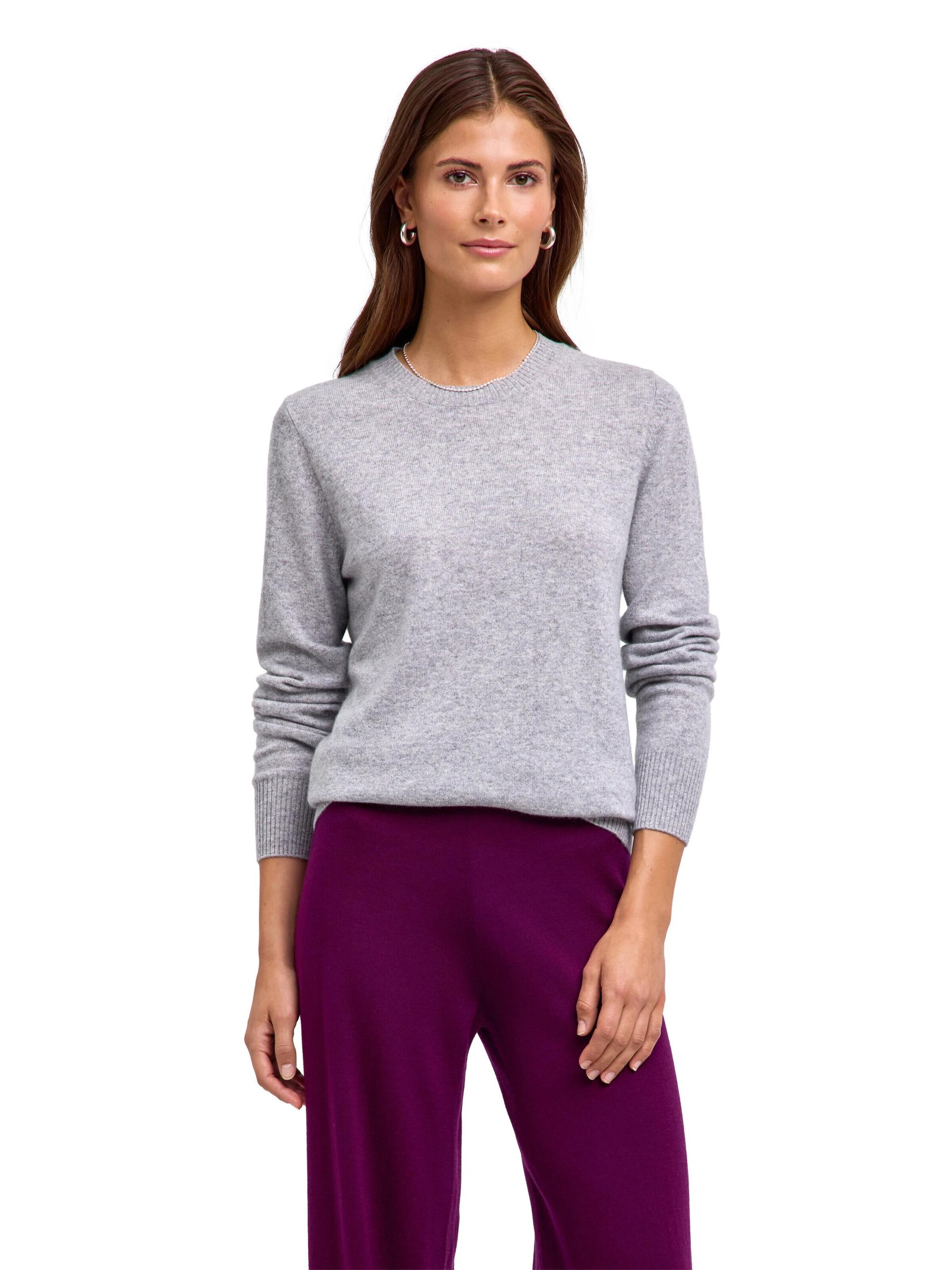 FALKE Pullover 'Pure Cashmere'‌‌‌‌ in Grau: Vorderseite