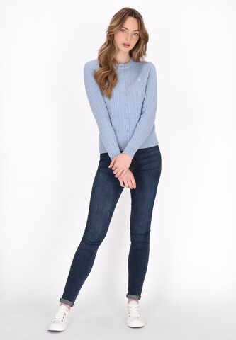 DreiMaster Maritim Gebreid vest in Blauw: voorkant