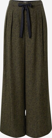 SCOTCH & SODA Wide leg Pleat-Front Pants 'Eleni' in Green: front