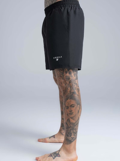 SikSilk Badeshorts in schwarz, Produktansicht