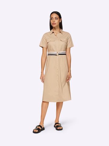 heine Blousejurk in Beige: voorkant