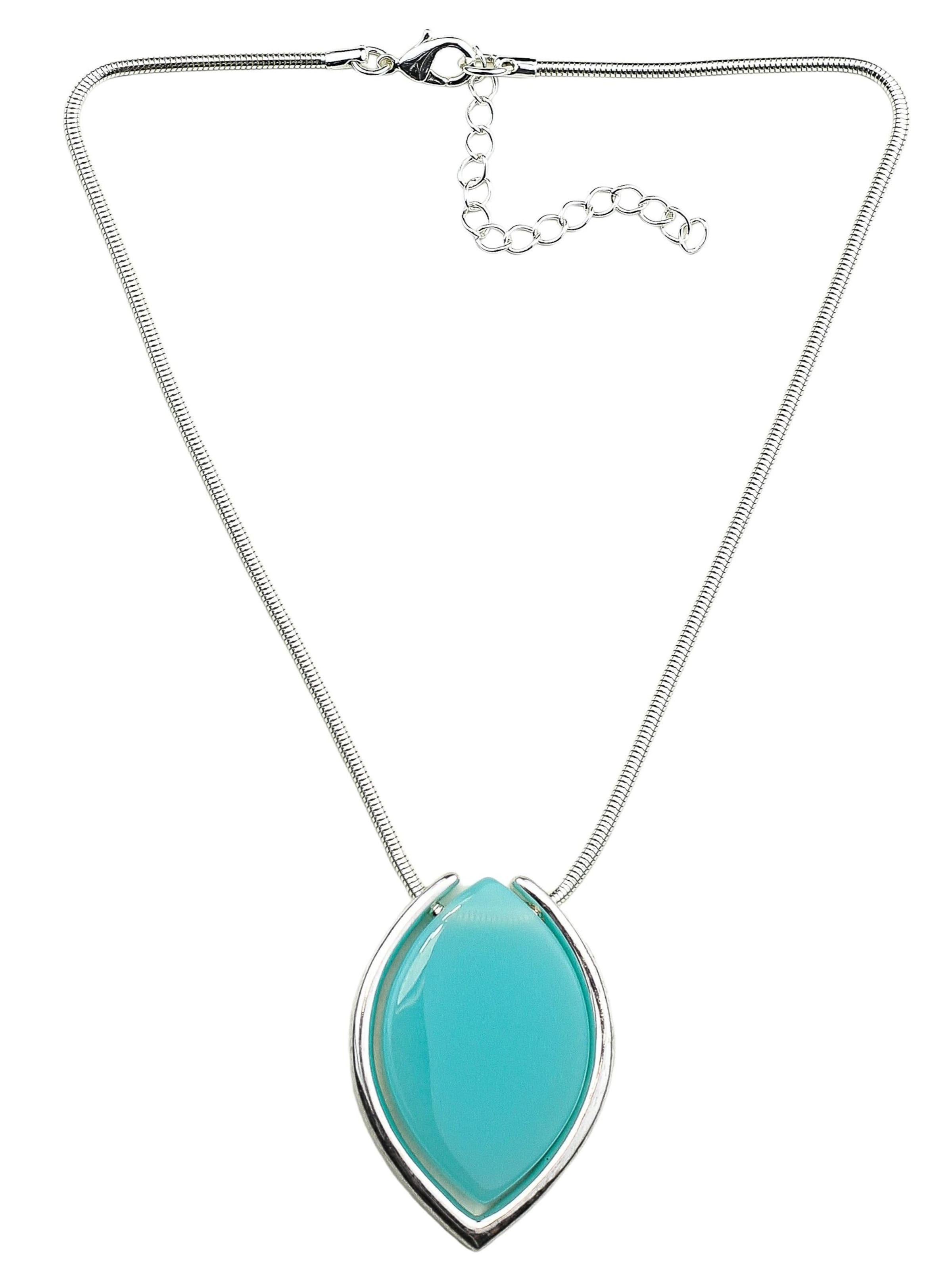 COLLEZIONE ALESSANDRO Necklace 'Celeste' in Blue: front