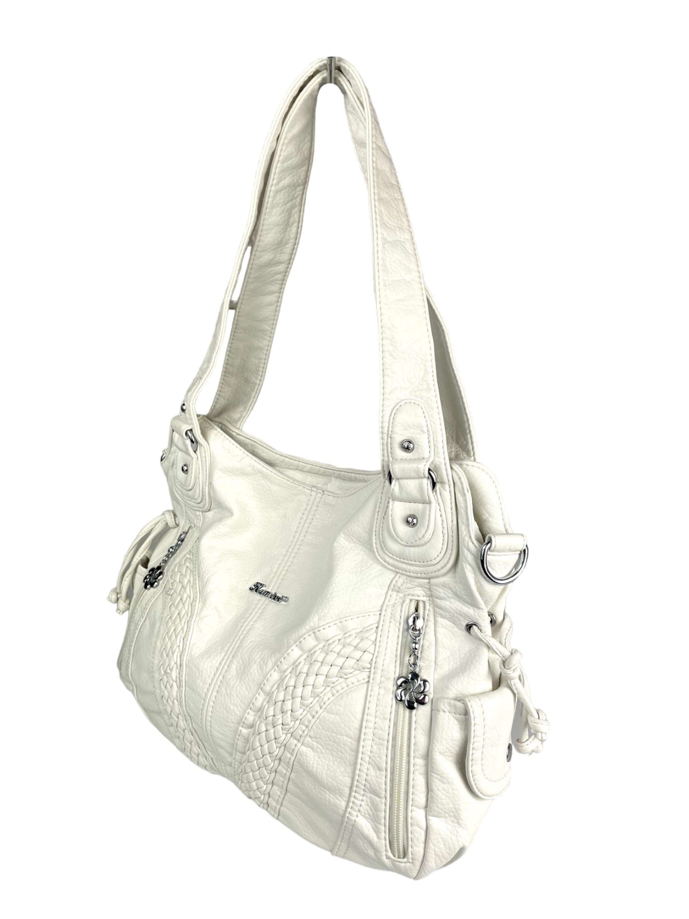 Borsa a mano di Kumixi in bianco