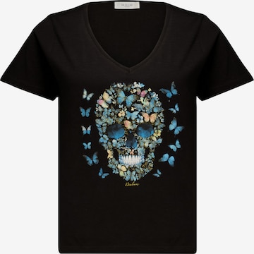 T-Shirt 'Butterskull' Deeluxe en noir : devant