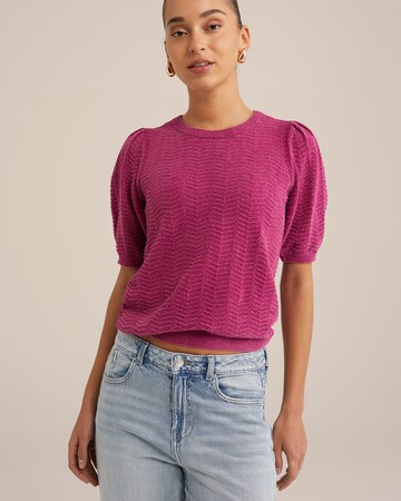 WE Fashion Топ в Лиловый: спереди