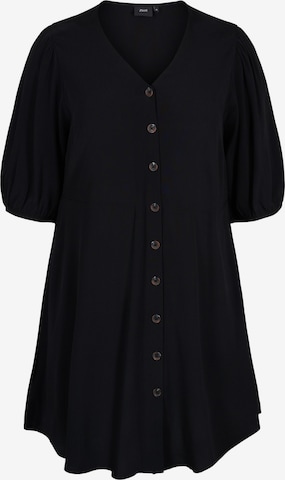 Zizzi Shirt Dress in Black: front