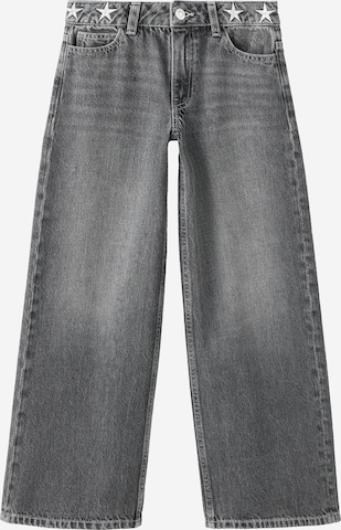 MANGO KIDS Wide Leg Farkut värissä harmaa: etupuoli