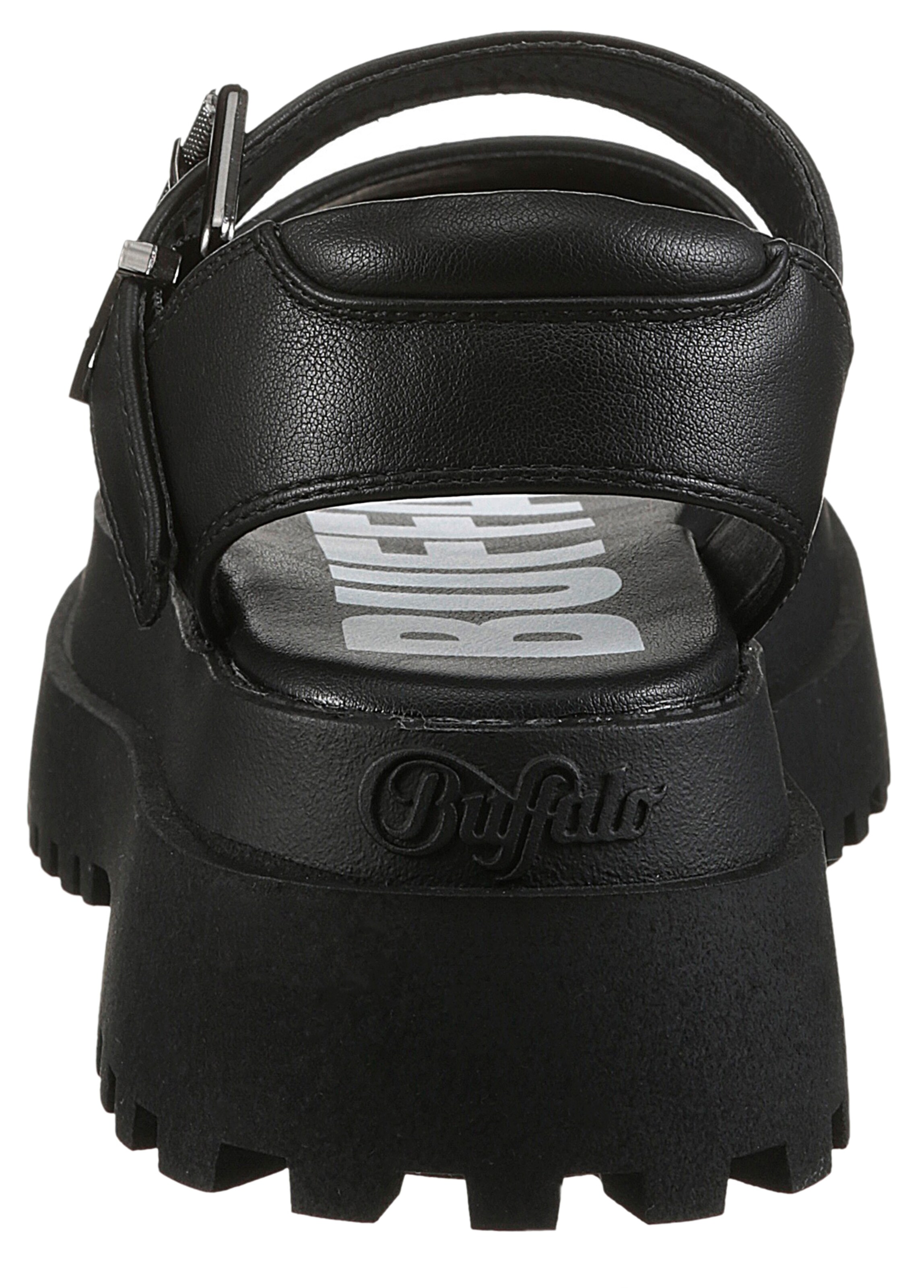 BUFFALO - Sandália 'Pluto Jojo' em preto