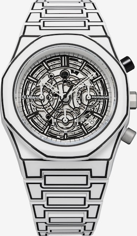 D1 Milano Analoguhr 'PHBJ10' in Weiß: Vorderseite