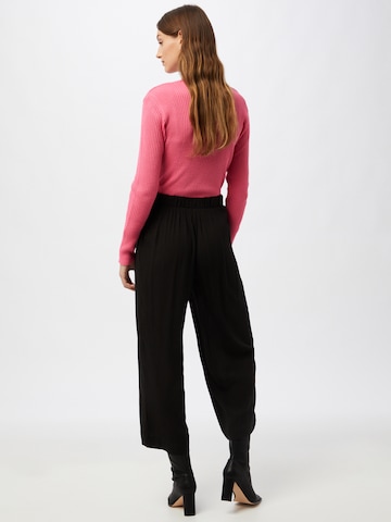 ICHI Szeroka nogawka Spodnie 'MARRAKECH' w kolorze czarny