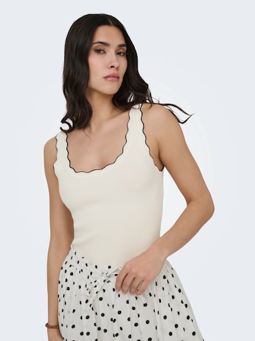 JDY Knitted top 'JDYNANNA' in White