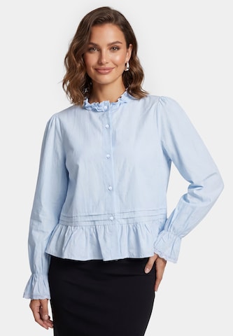 faina - Blusa en azul: frente