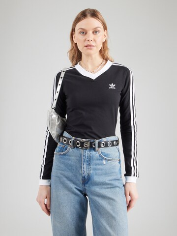 ADIDAS ORIGINALS Póló - fekete: elől