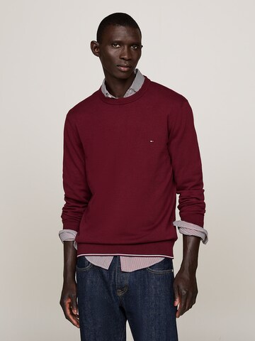 Pull-over TOMMY HILFIGER en rouge : devant