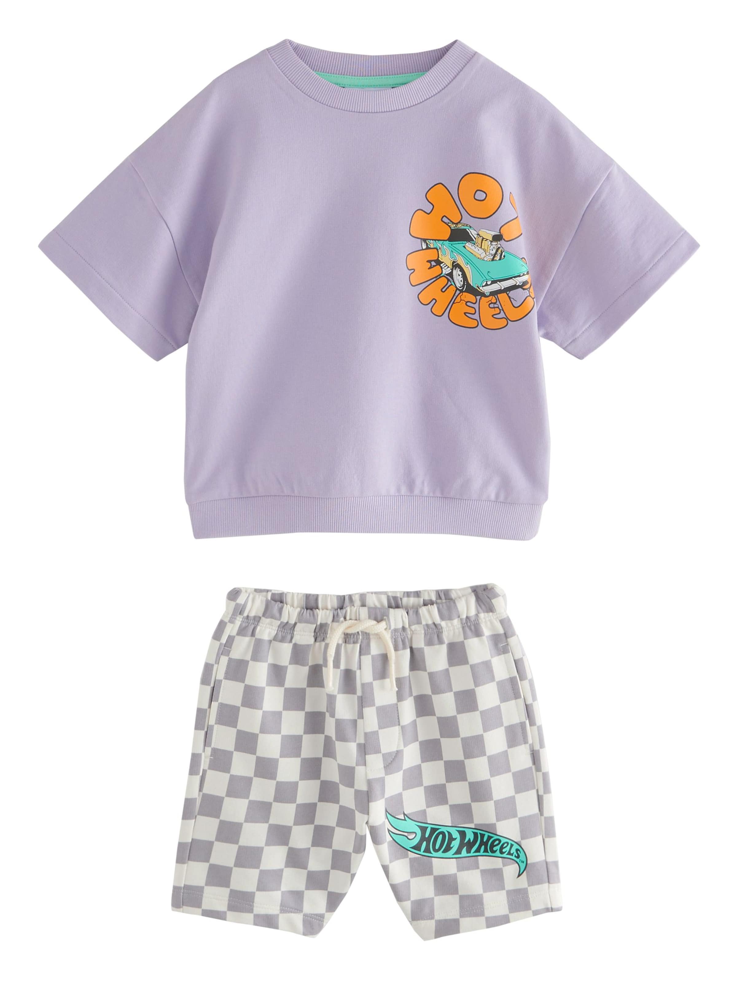Set 'Hot Wheels Check' di Next in grigio: frontale
