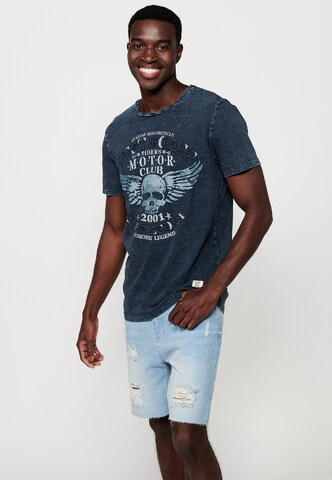 KOROSHI T-Shirt in Blau