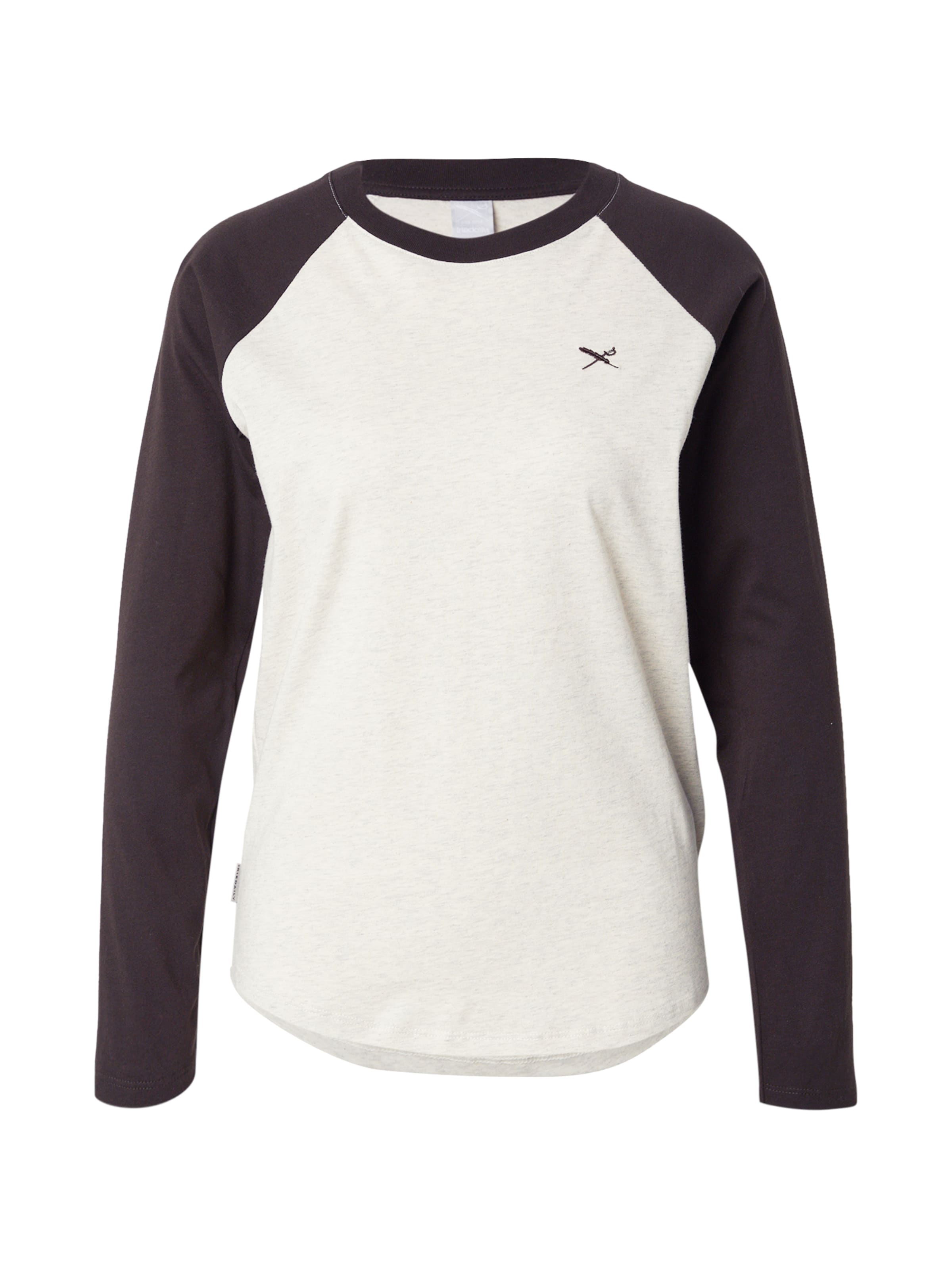 Iriedaily Tričko 'Flaggy' – hnědá: přední strana