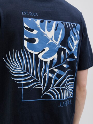 JJ Rebel T-Shirt 'JREBBLOOM' in Blau