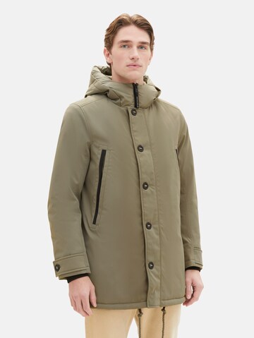 TOM TAILOR - Parka meia-estação em verde: frente