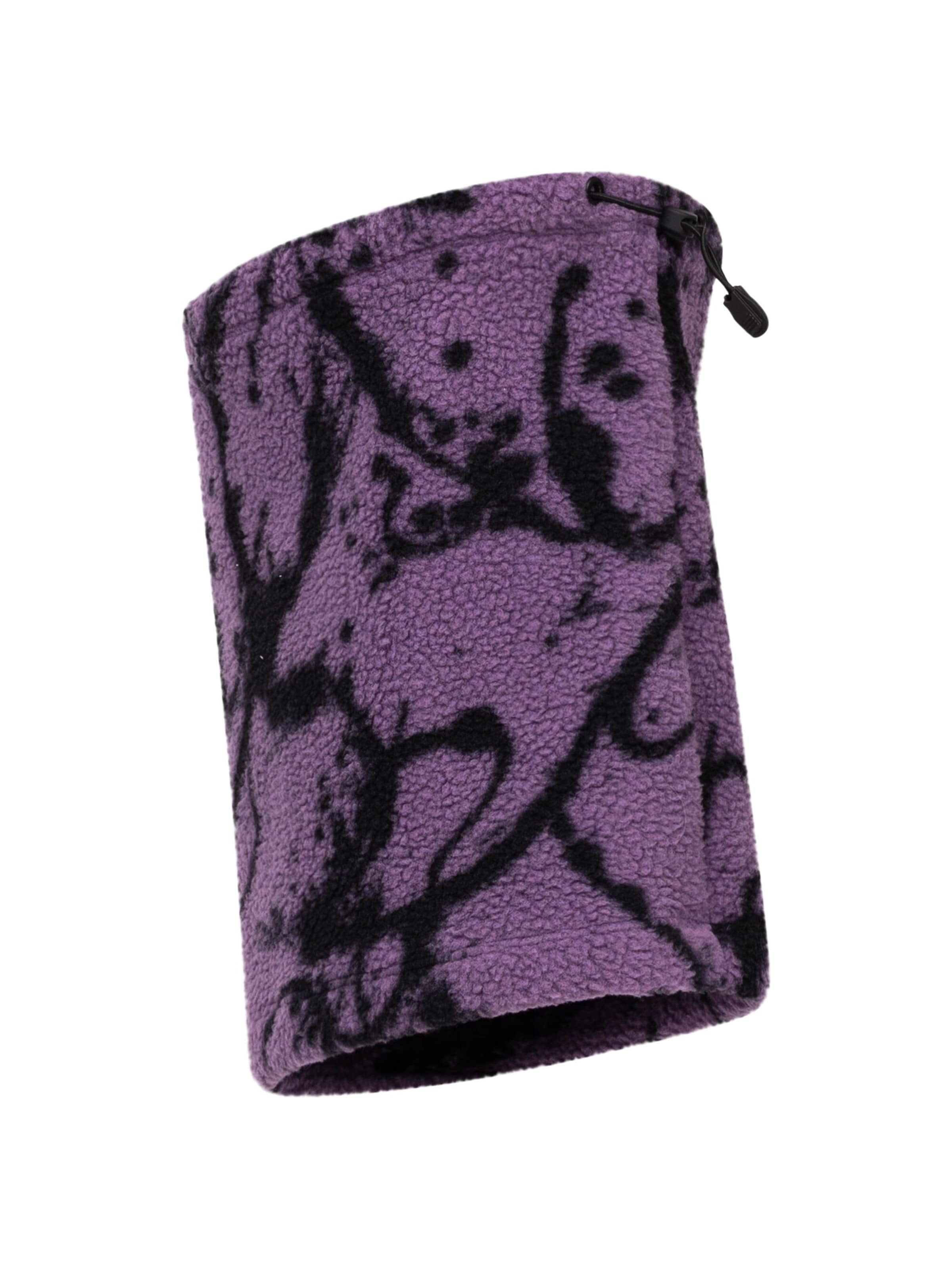 Eivy Neckwarmer Sherpa Mütze Halswärmer mit Kordelstopper in Schwarz