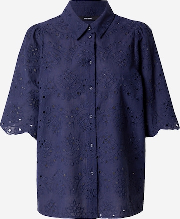 VERO MODA Blouse 'HAY' in Blauw: voorkant