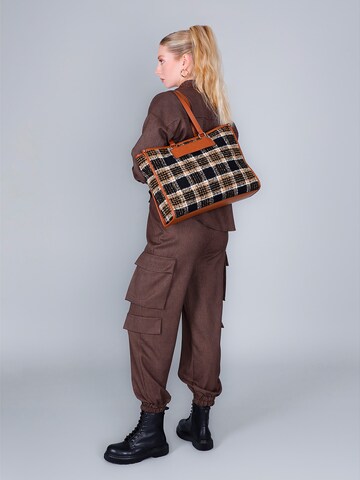 CAFè NOIR Shopper in Brown: front