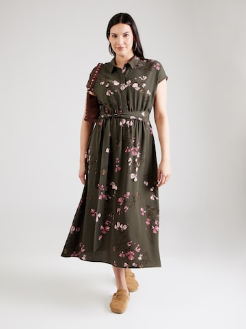 Vero Moda Curve Платье-рубашка 'VMNEWHALLIE' в Серый: спереди