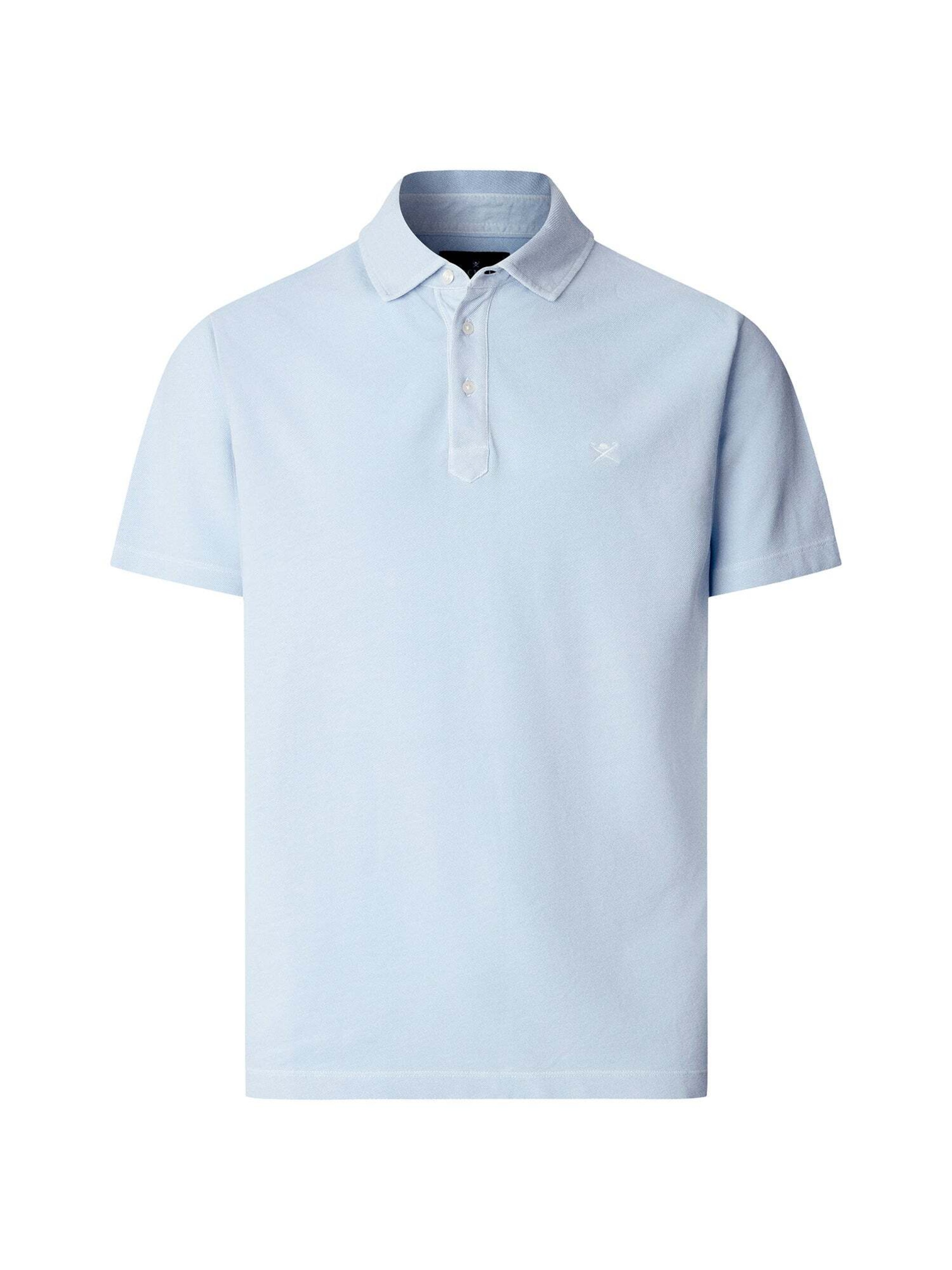 Hackett London Shirt 'GMD PIQUE SS' in Blue: front